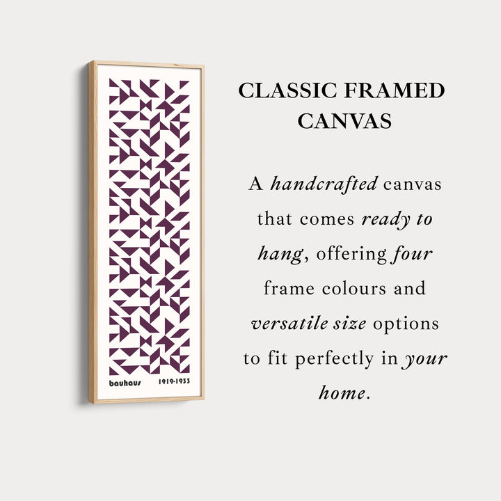Bauhaus Retro Mid Century Geometric Long Vertical Wall Art