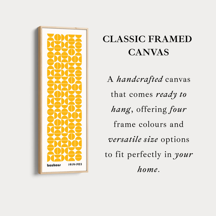 Yellow Bauhaus Vertical Retro Wall Decor