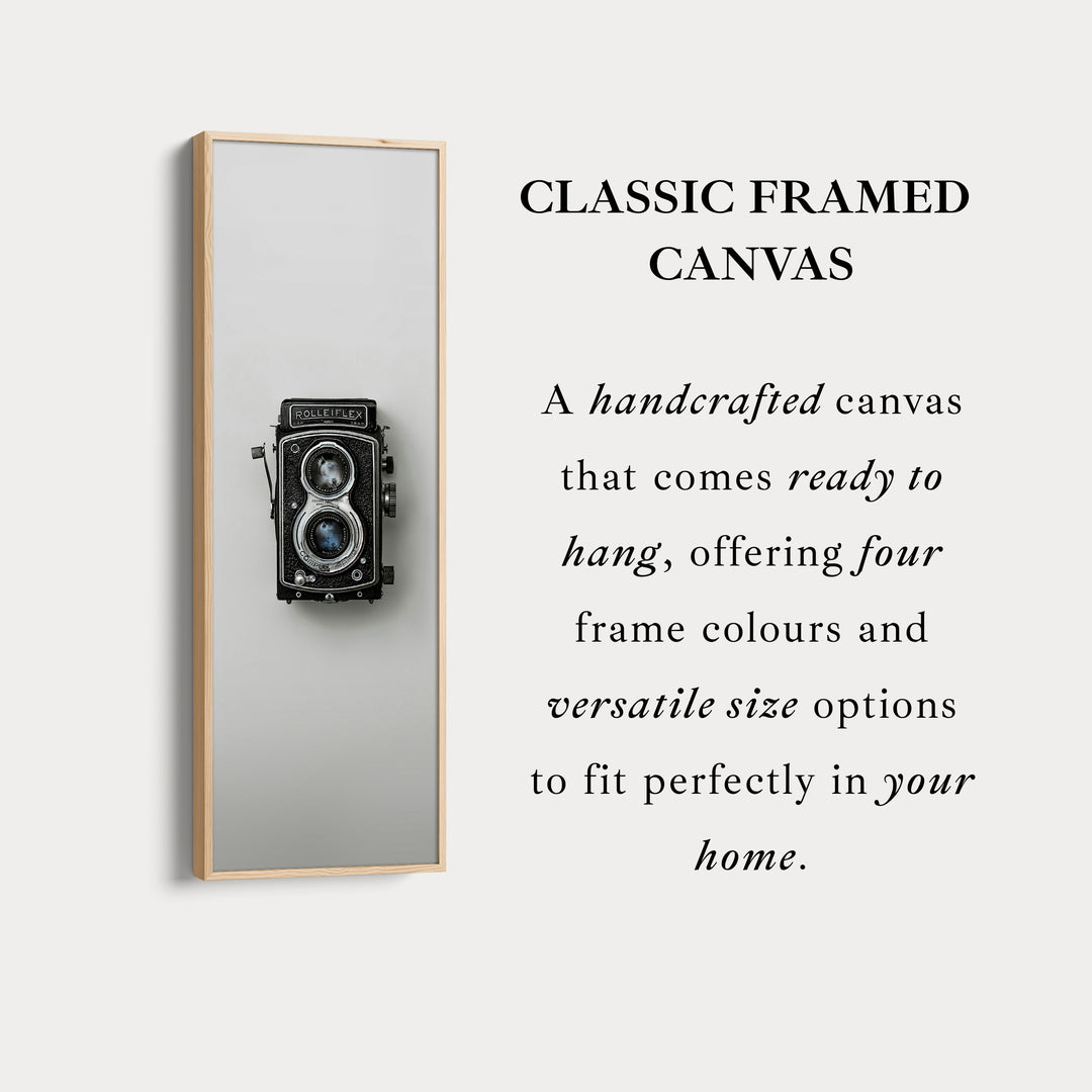 Minimalist Photography Rollieflex Framed Vertical Wall Art