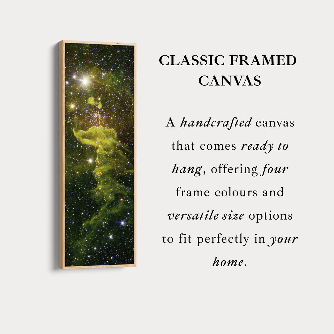 Large Framed Canvas Vertical Wall Art Nebula Hubble