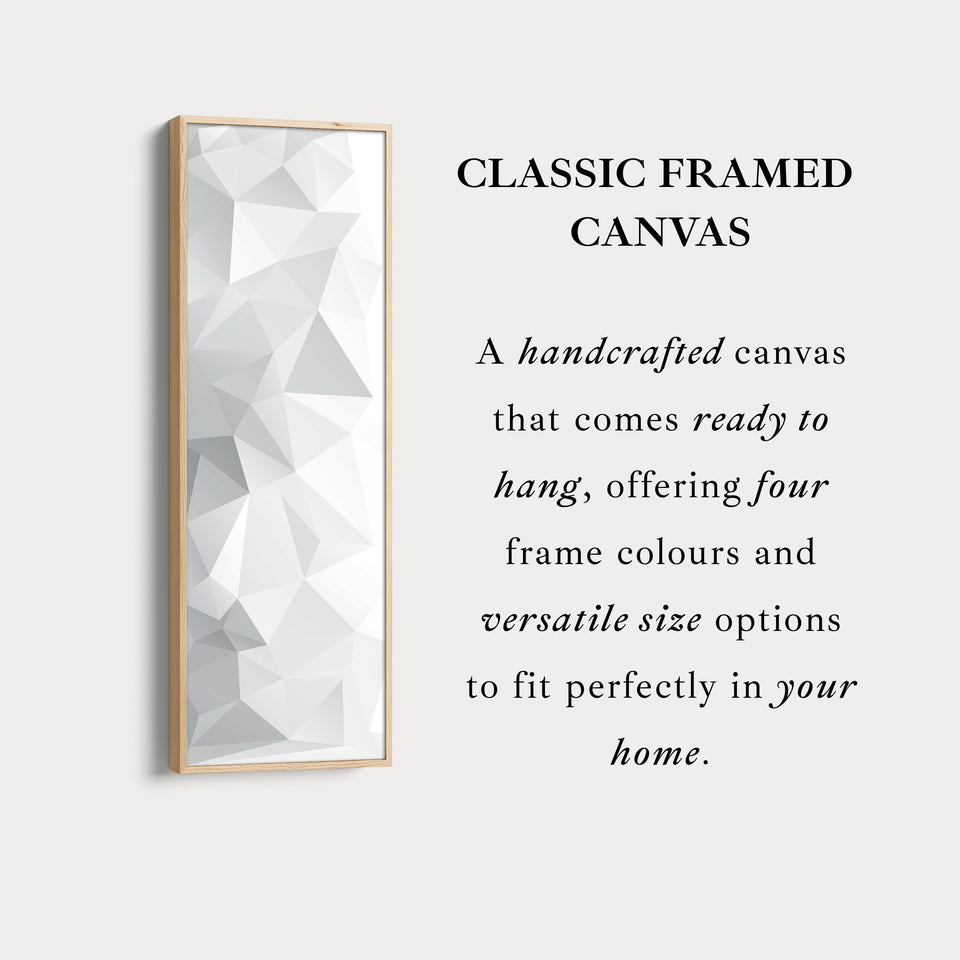 Abstract Black Stripes Vertical Framed Canvas Wall Art for Bedroom or Entryway