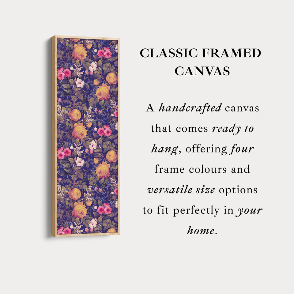 Vertical Wall Art Yellow Roses Botanical Canvas For Living Room