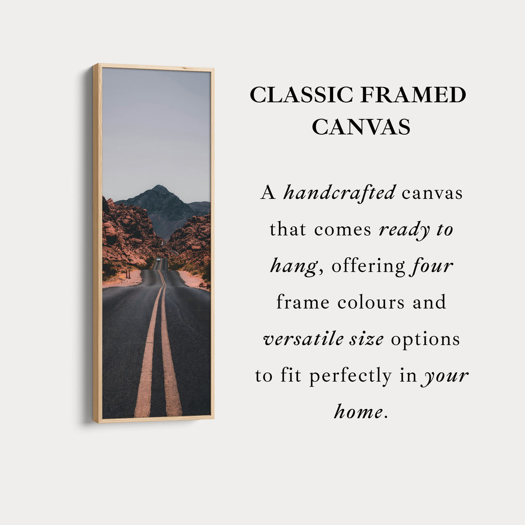 Skinny Wall Art Desert Road Vertical Wall Art For Hallway