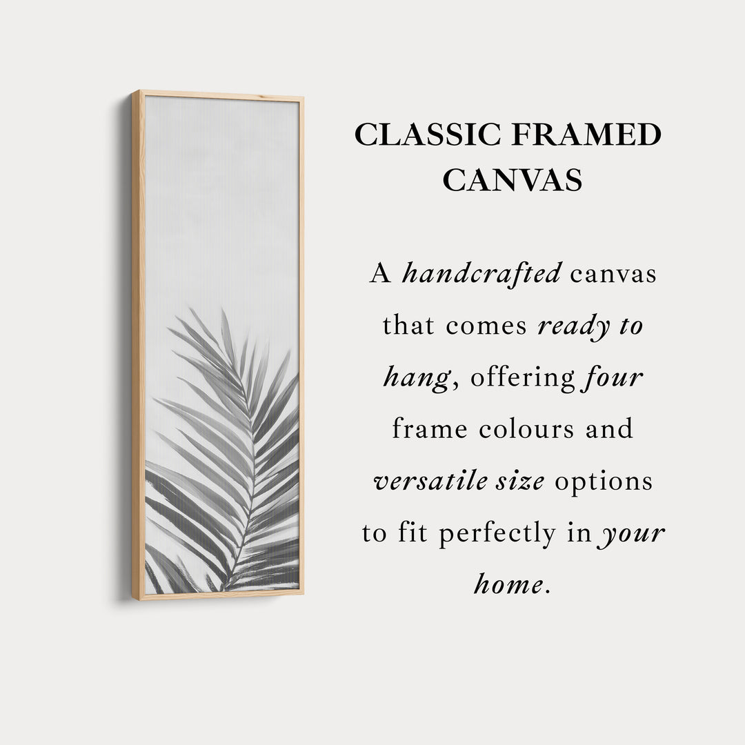 Vertical Wall Art Pink Fern Tall Canvas For Bedroom