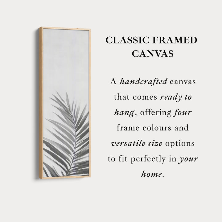 Vertical Wall Art Pink Fern Tall Canvas For Bedroom