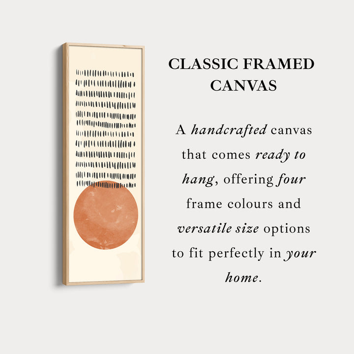 Narrow Wall Art Beige Rust Skinny Wall Art For Living Room