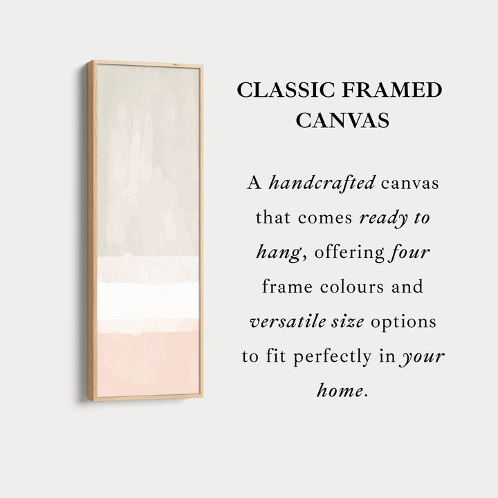 Tall Canvas Wall Art Beige Vertical Framed Canvas For Living Room