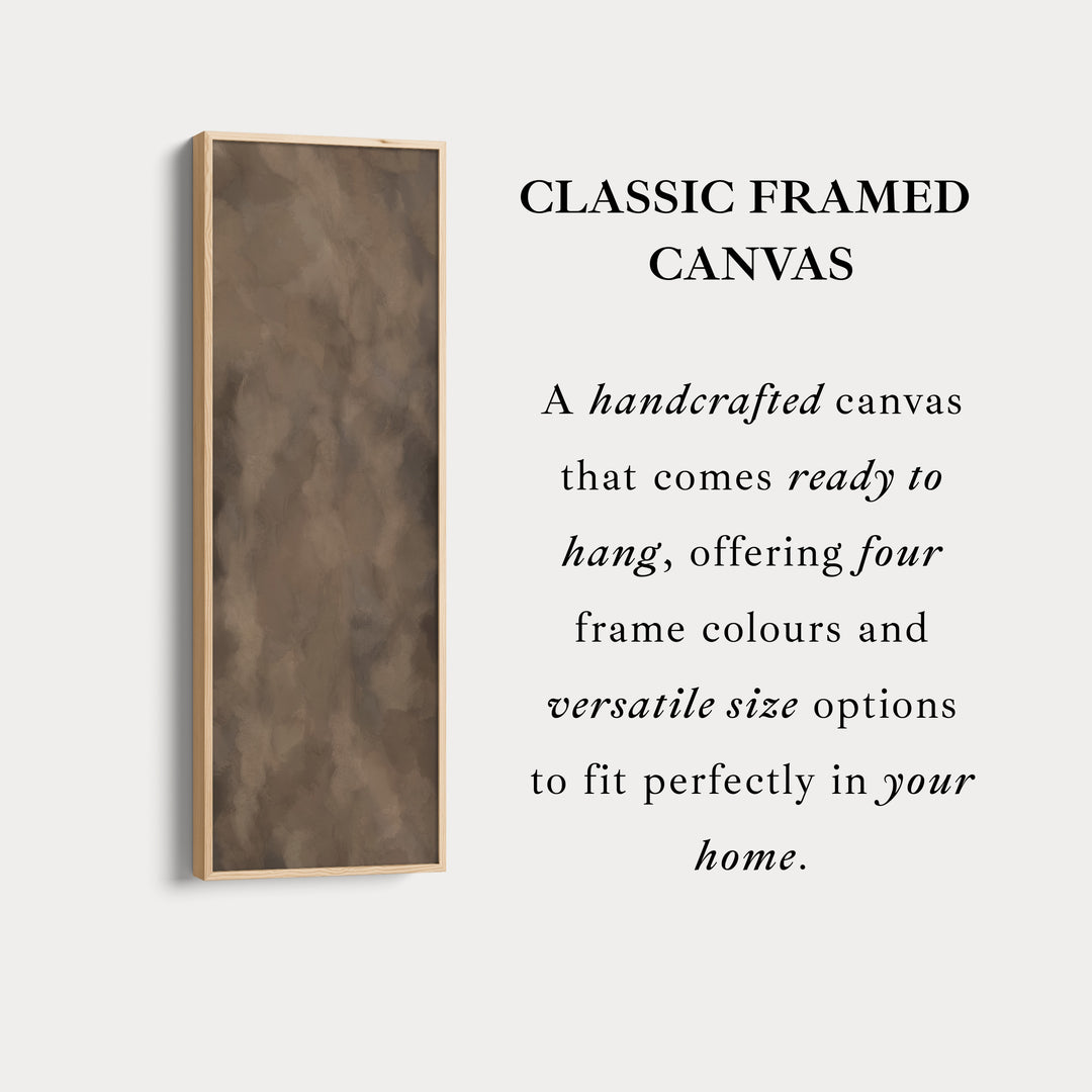 Narrow Wall Art Earthy Brown Minimalist For Hallway