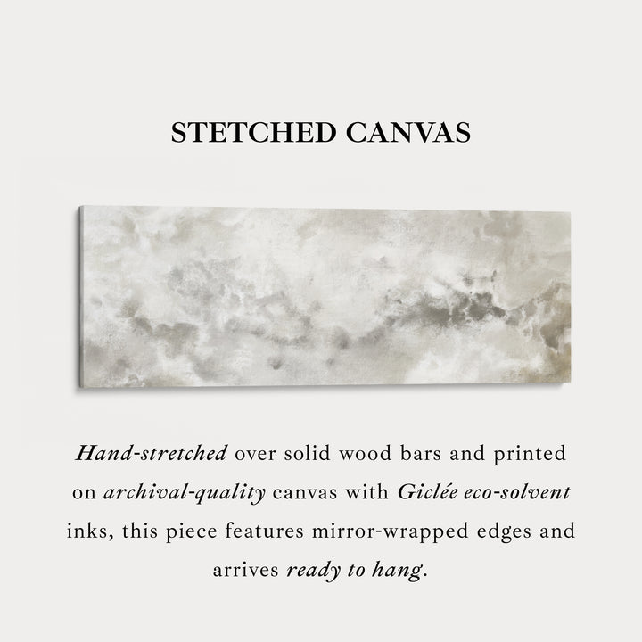 Abstracte witte en grijze panoramische lange smalle wanddecoratie