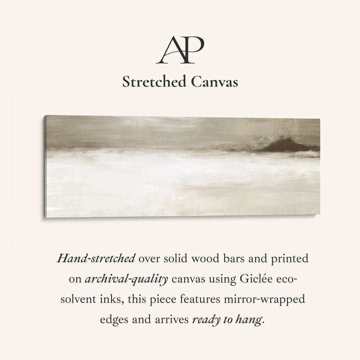 Long Narrow Canvas Neutral Horizon Wide Canvas For Hallway