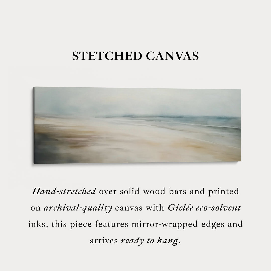 Abstract landschap horizontale grote wanddecoratie ingelijste canvas