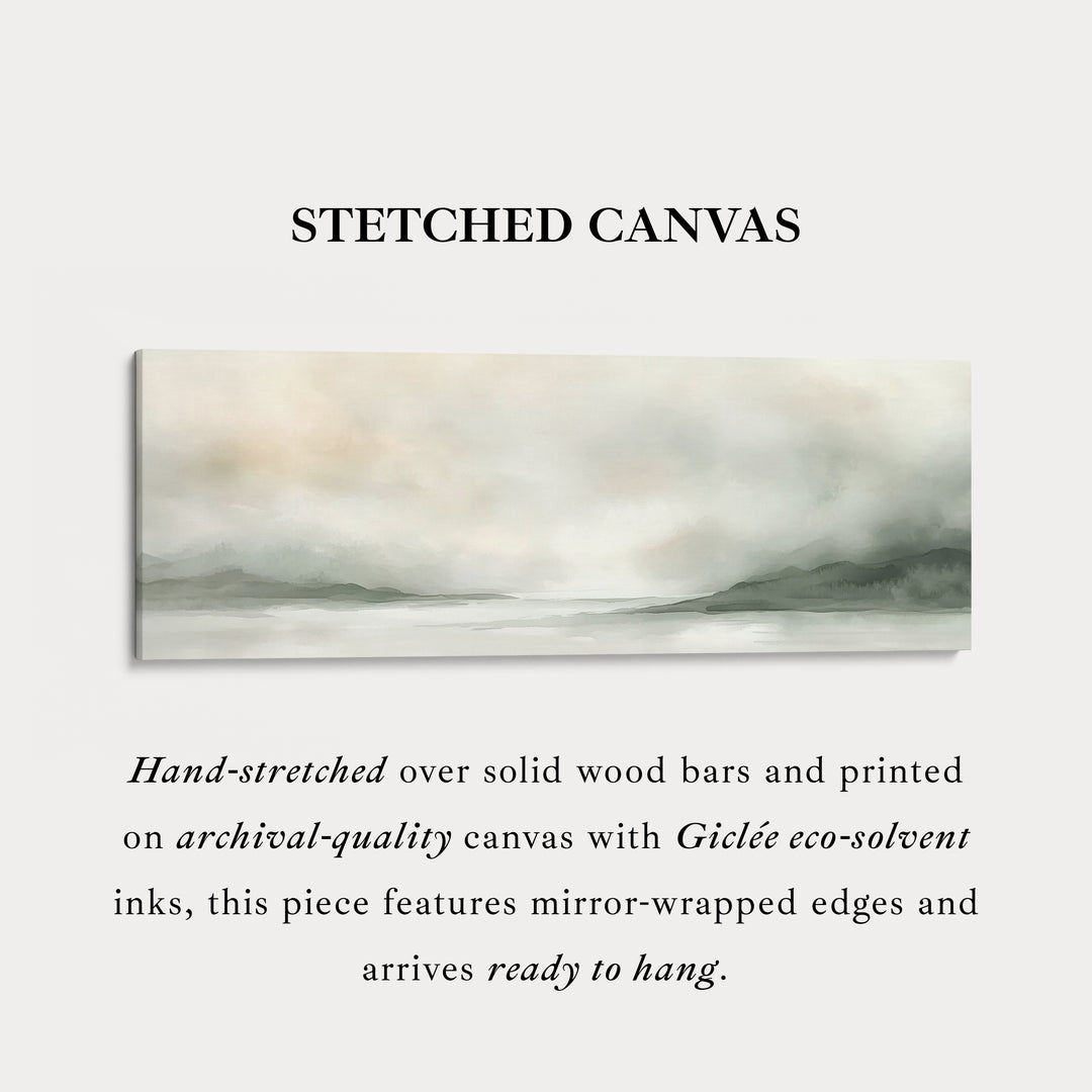 Aquarel Landschap Grote Panoramische Canvas Muurdecoratie