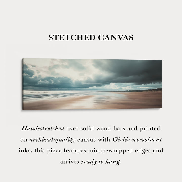 Grote panoramische strand canvas horizontale wanddecoratie