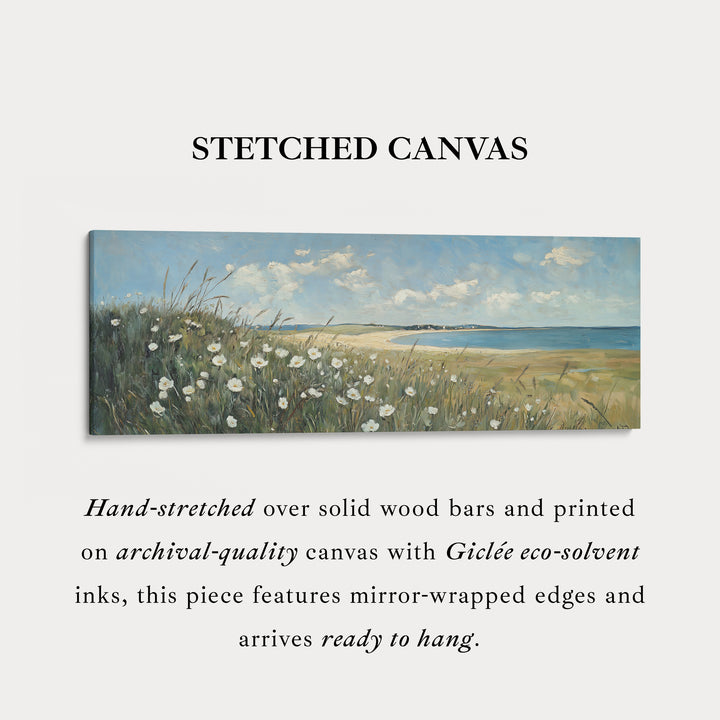 Wilde Bloem Panoramische Lange Grote Canvas Muurdecoratie Horizontaal