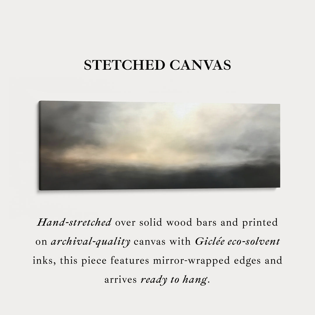 Abstract Landschap Groot Horizontaal Ingelijst Canvas Muurkunst