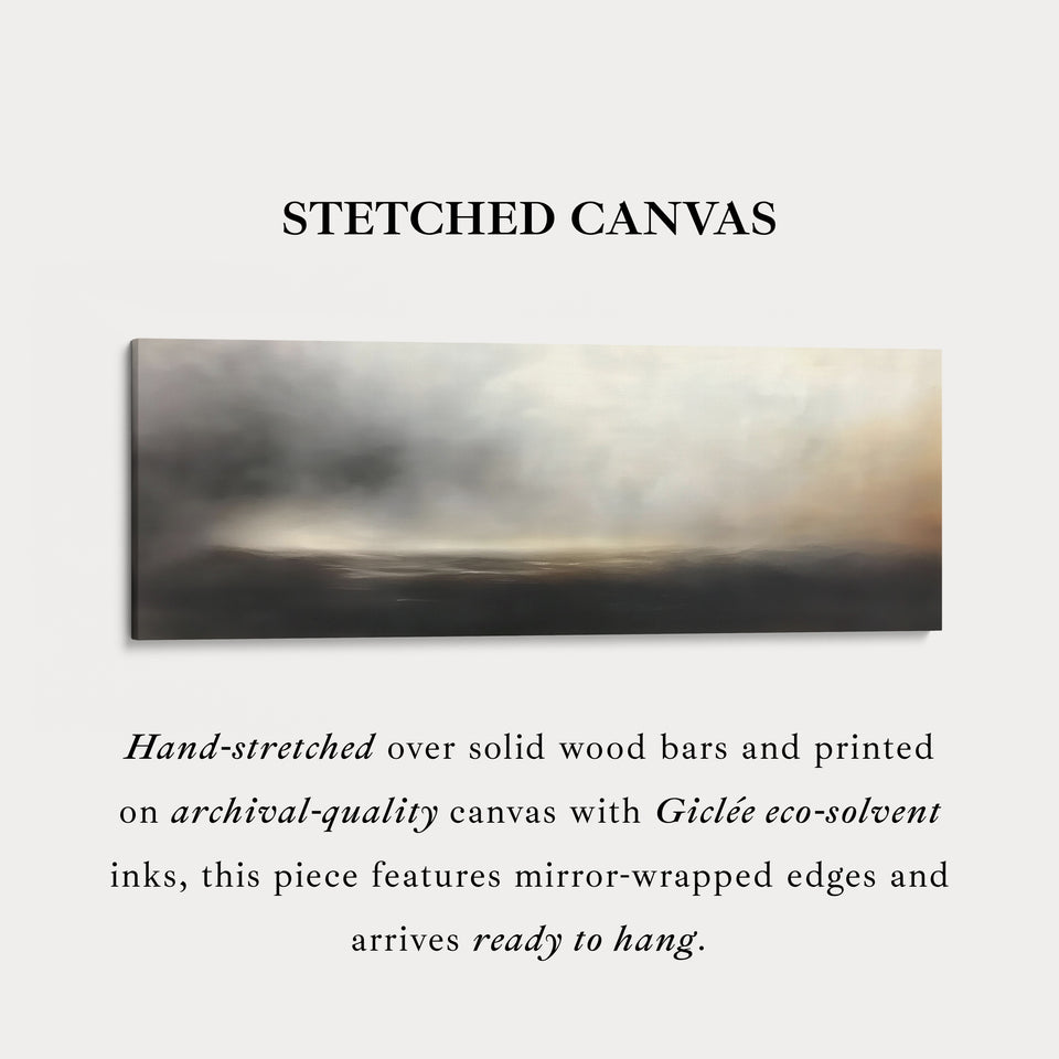 Großes horizontales gerahmtes Leinwand-Wandbild abstrakte Wolke