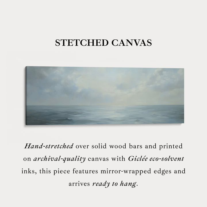 Smal Gekaderde Canvas Muurkunstafdruk Kalmerende Zee