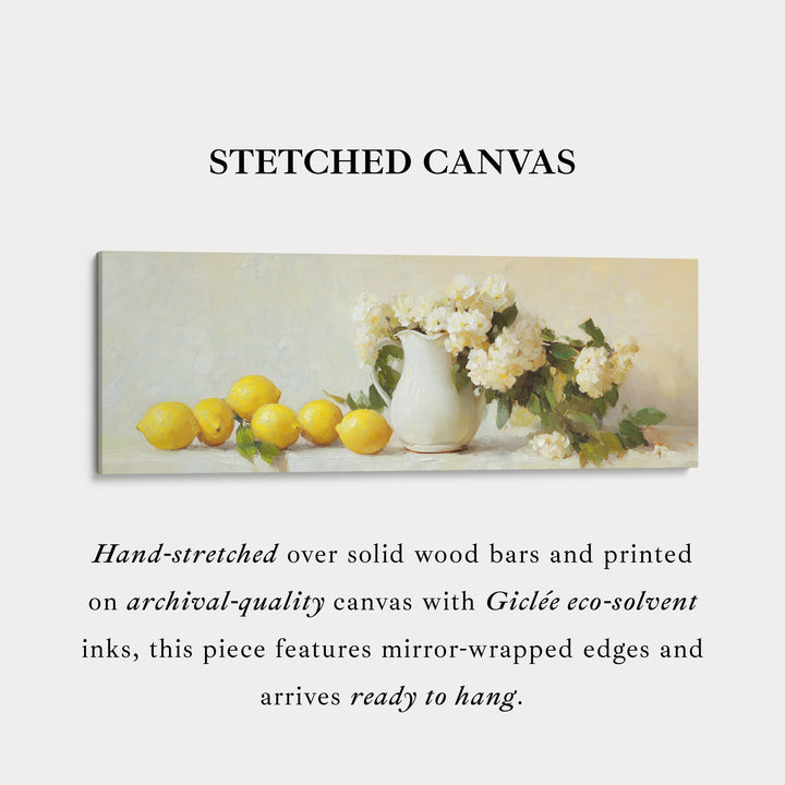 Keuken Citroen Muurdecoratie Lange Panoramische Canvas Muurkunst