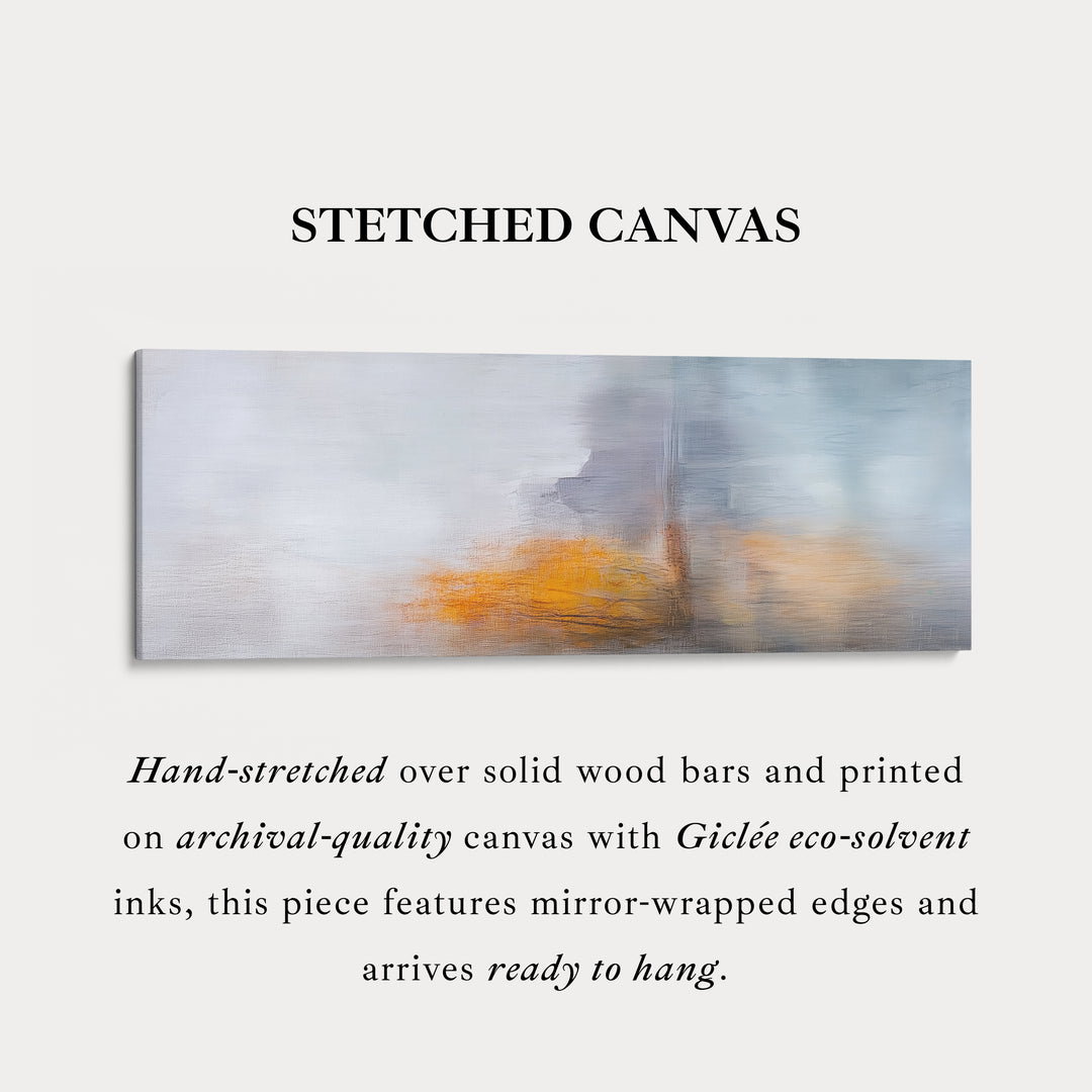 Abstracte grijze en rode panoramische grote ingelijste wanddecoratie