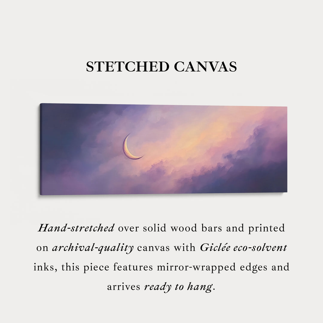 Halve Maan Horizontale Wanddecoratie Lang Smal