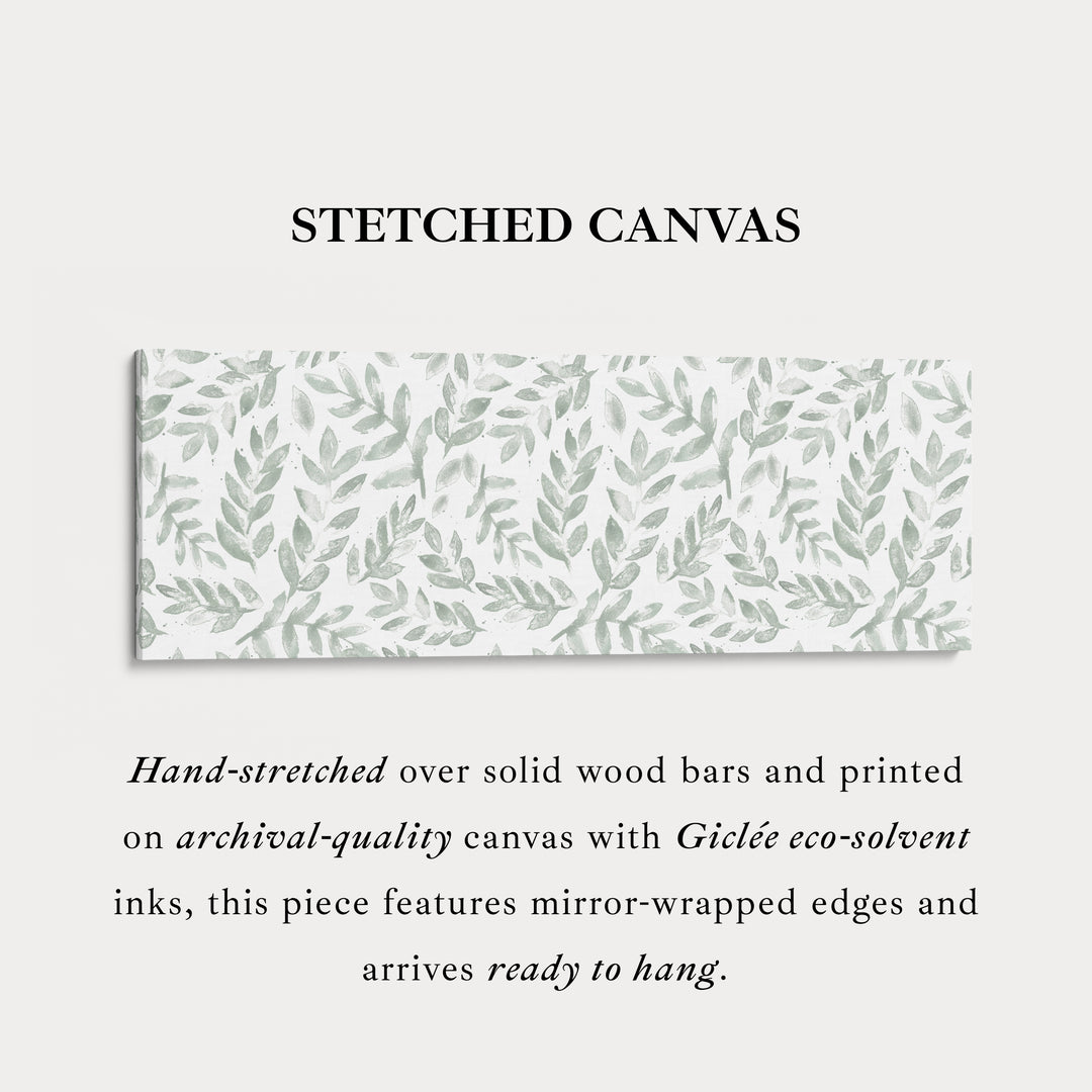 Sage Green Botanical Narrow Long Wall Decor