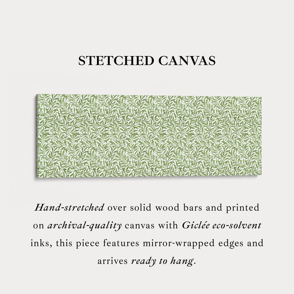 Botanical William Morris Willow Bough Narrow Long Wall Decor