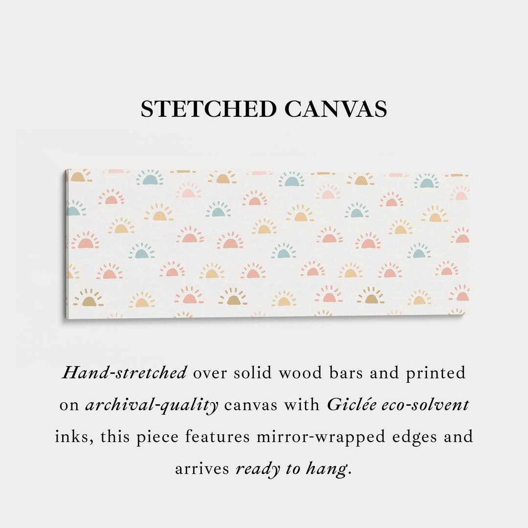 Lange smalle kinderkamer muurdecoratie zon krabbel