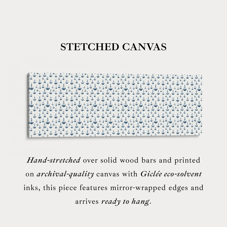 Nautical Anchor Slim Horizontal Wall Art