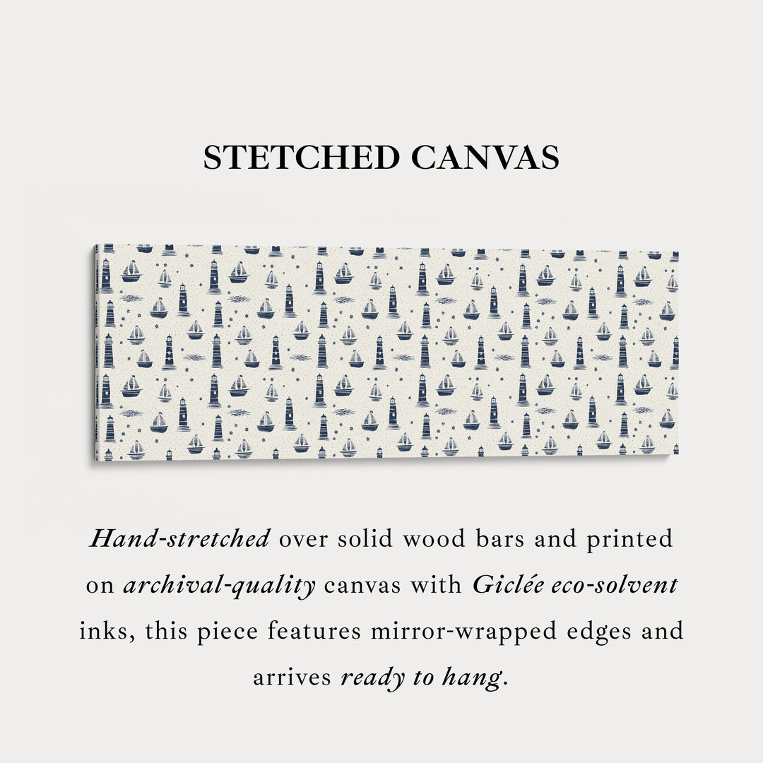 Boten & Vuurtorens Lange Smalle Panoramische Muurdecoratie