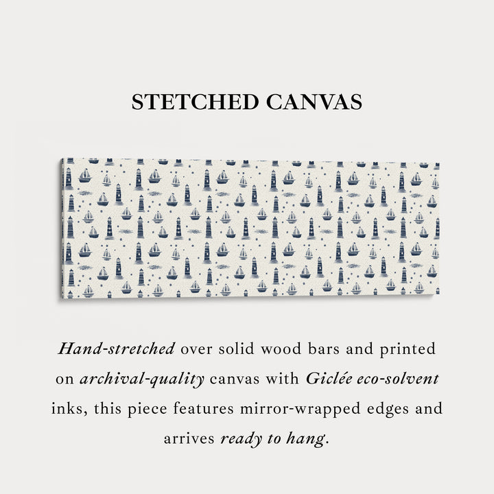 Boten & Vuurtorens Lange Smalle Panoramische Muurdecoratie