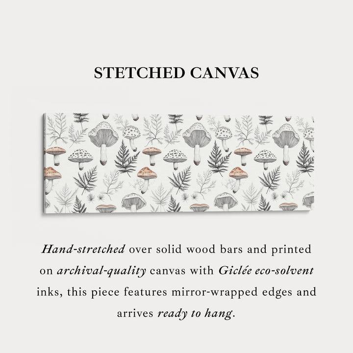 Mushroom Botanicals smal lang wanddecoratie