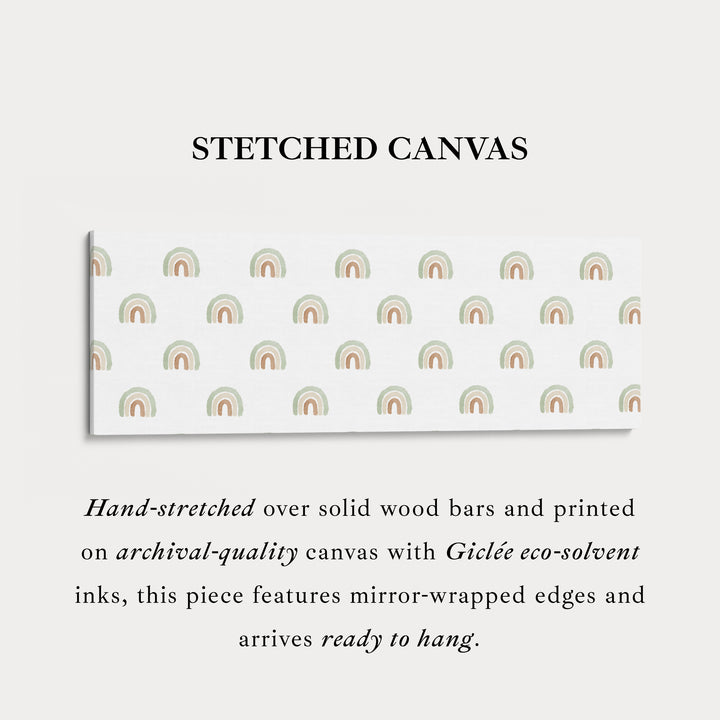 Boho regenbogen lange smalle kinderkamer muurdecoratie