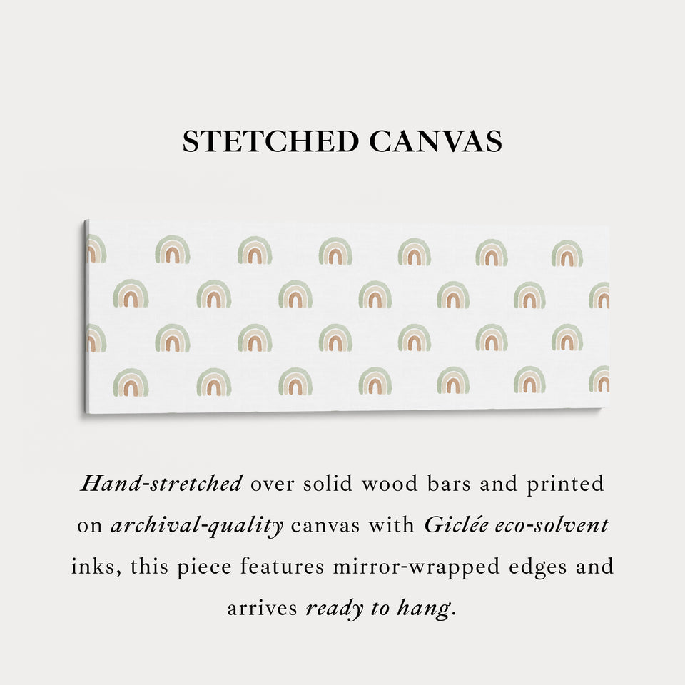 Boho Rainbows Long Narrow Nursery Kids Wall Decor