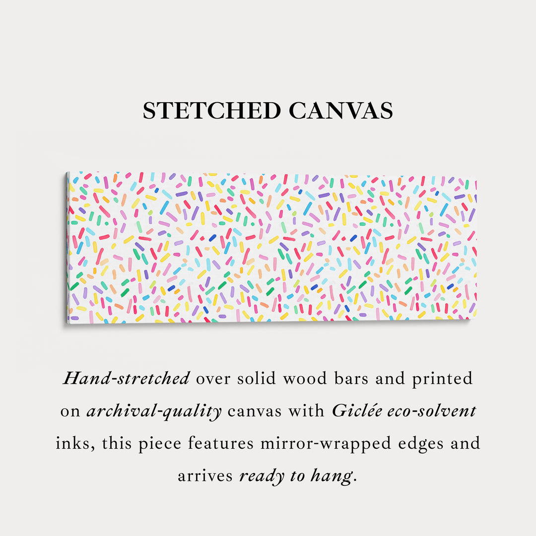 Colorful Sprinkles Kids Long Horizontal Wall Art