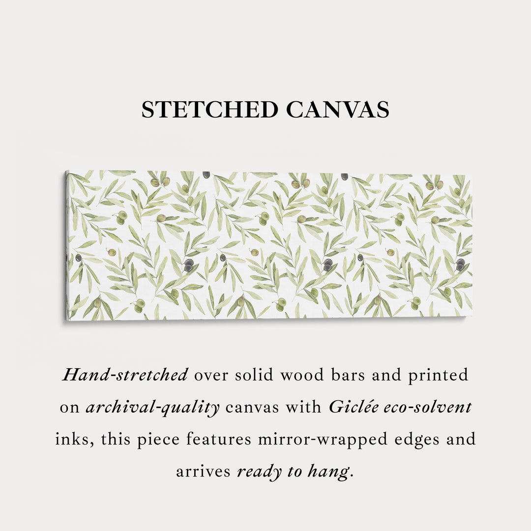 Olijfblaadjes smal lang wanddecoratie