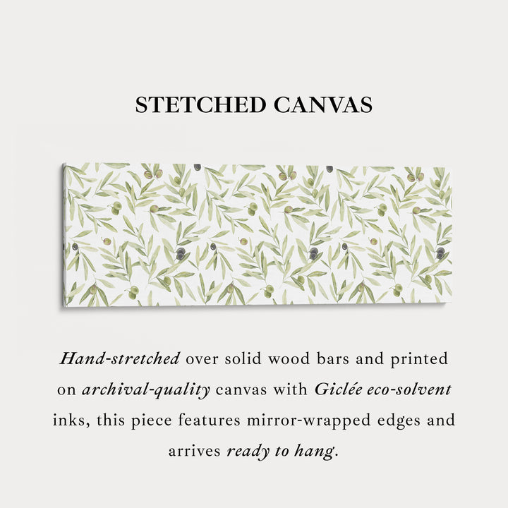 Olijfblaadjes smal lang wanddecoratie