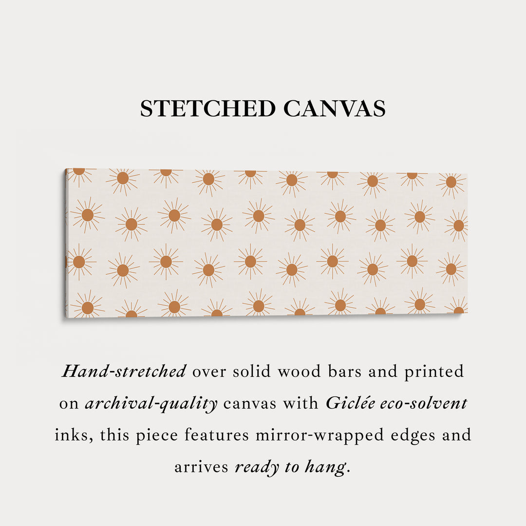 Boho minimalistische zon panoramische slanke wanddecoratie