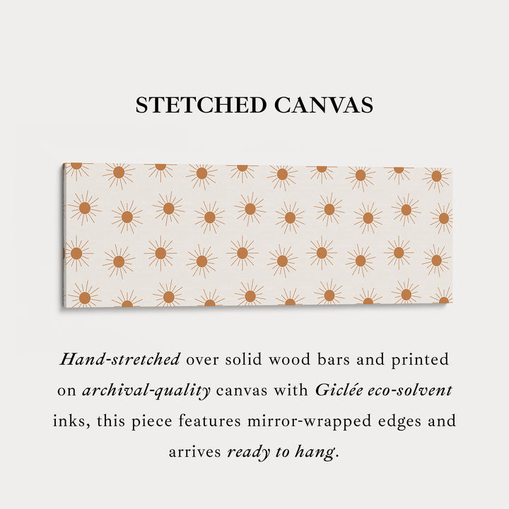 Boho minimalistische zon panoramische slanke wanddecoratie