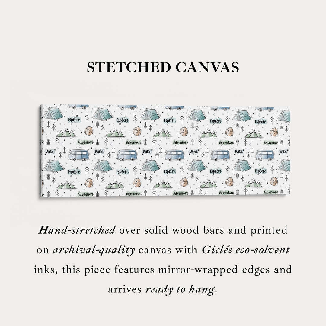 Camping Avontuur Kinderkamer Smalle Slanke Muurdecoratie