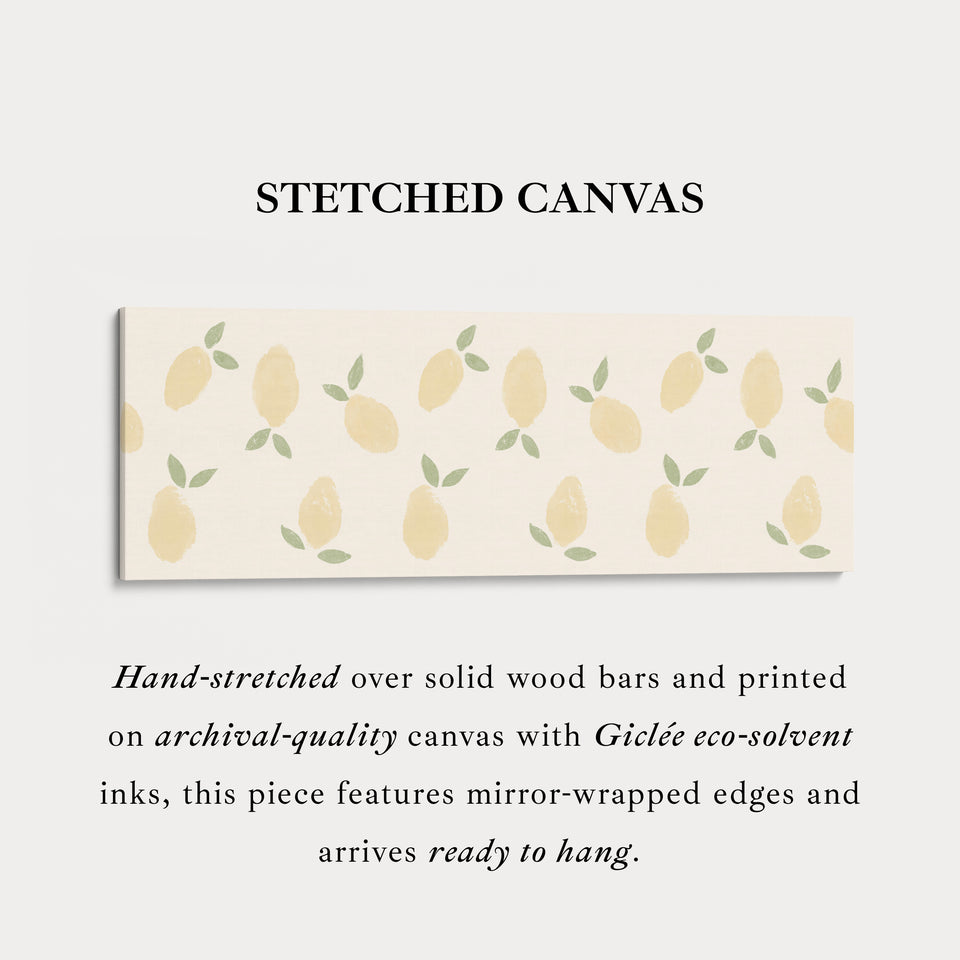 Narrow Long Kitchen Wall Art Lemons