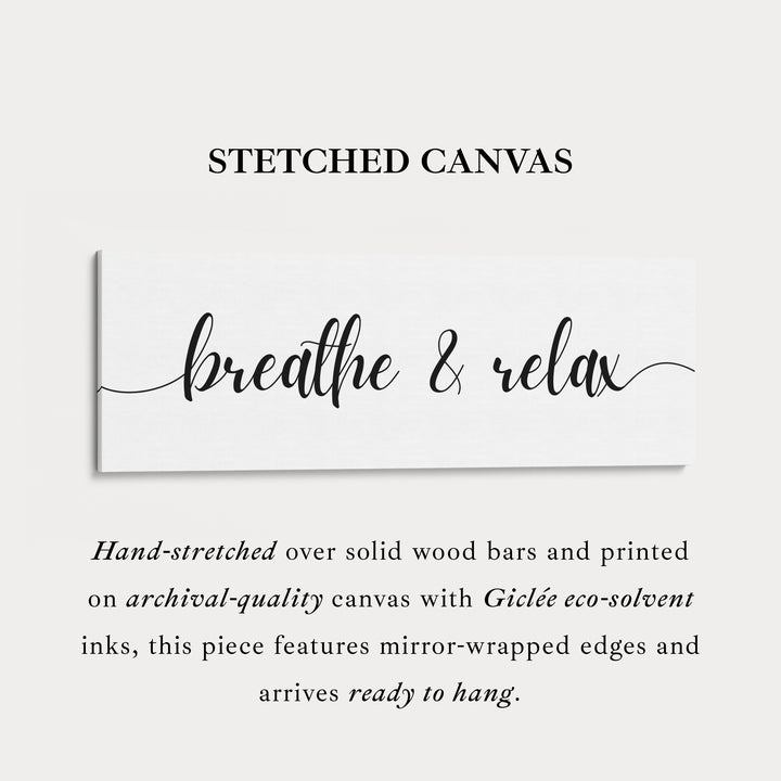 Horizontal Wide Narrow Above Bed Wall Decor Typography