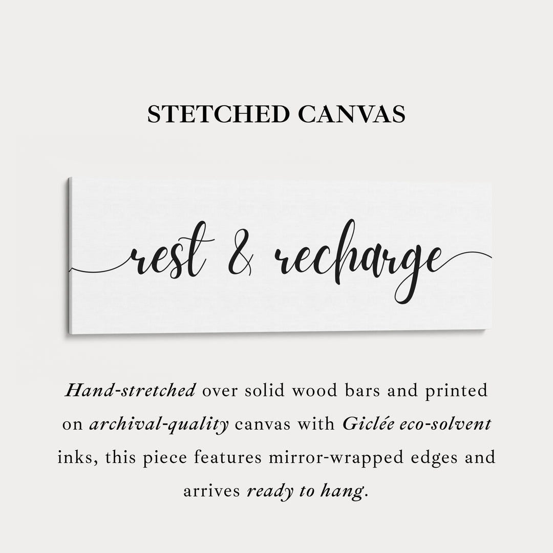 Muurdecoratie boven bed voor logeerkamer horizontale kunst