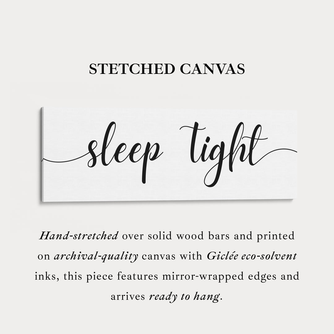 Boven Bed Muurdecoratie Lange Panoramische 'Slaap Lekker'