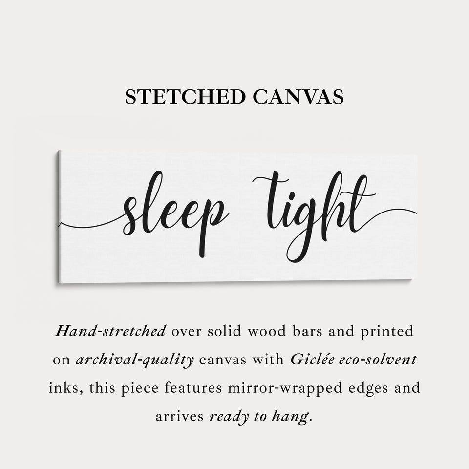 Über dem Bett Wandkunst Lang Panorama 'Schlaf Gut'