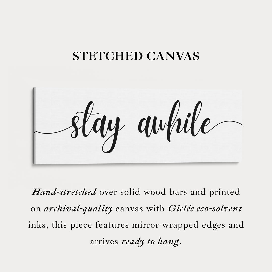 Slaapkamer Boven Bed Muurdecoratie - Blijf Even