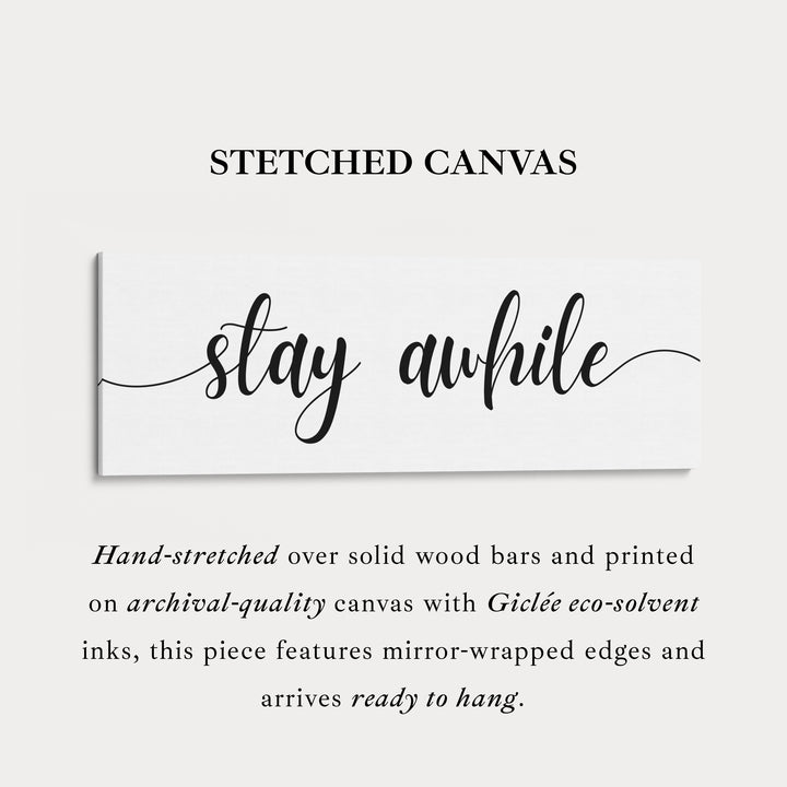 Slaapkamer Boven Bed Muurdecoratie - Blijf Even