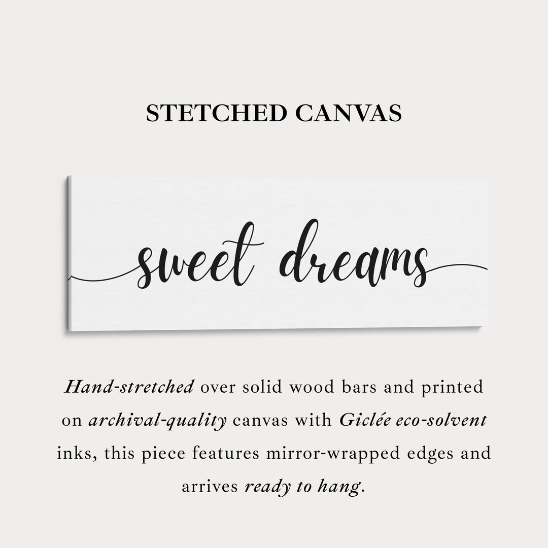 Slaapkamer voor gasten boven bed wanddecoratie - Zoete dromen
