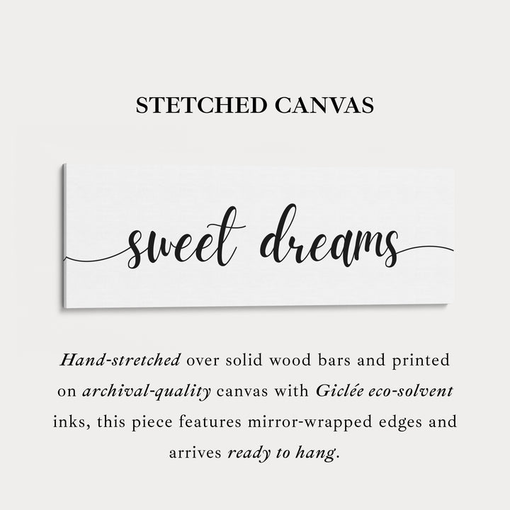 Slaapkamer voor gasten boven bed wanddecoratie - Zoete dromen