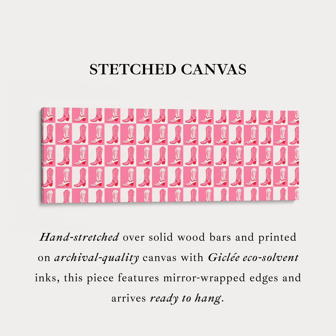 Cowgirl laarzen lange smalle wanddecoratie