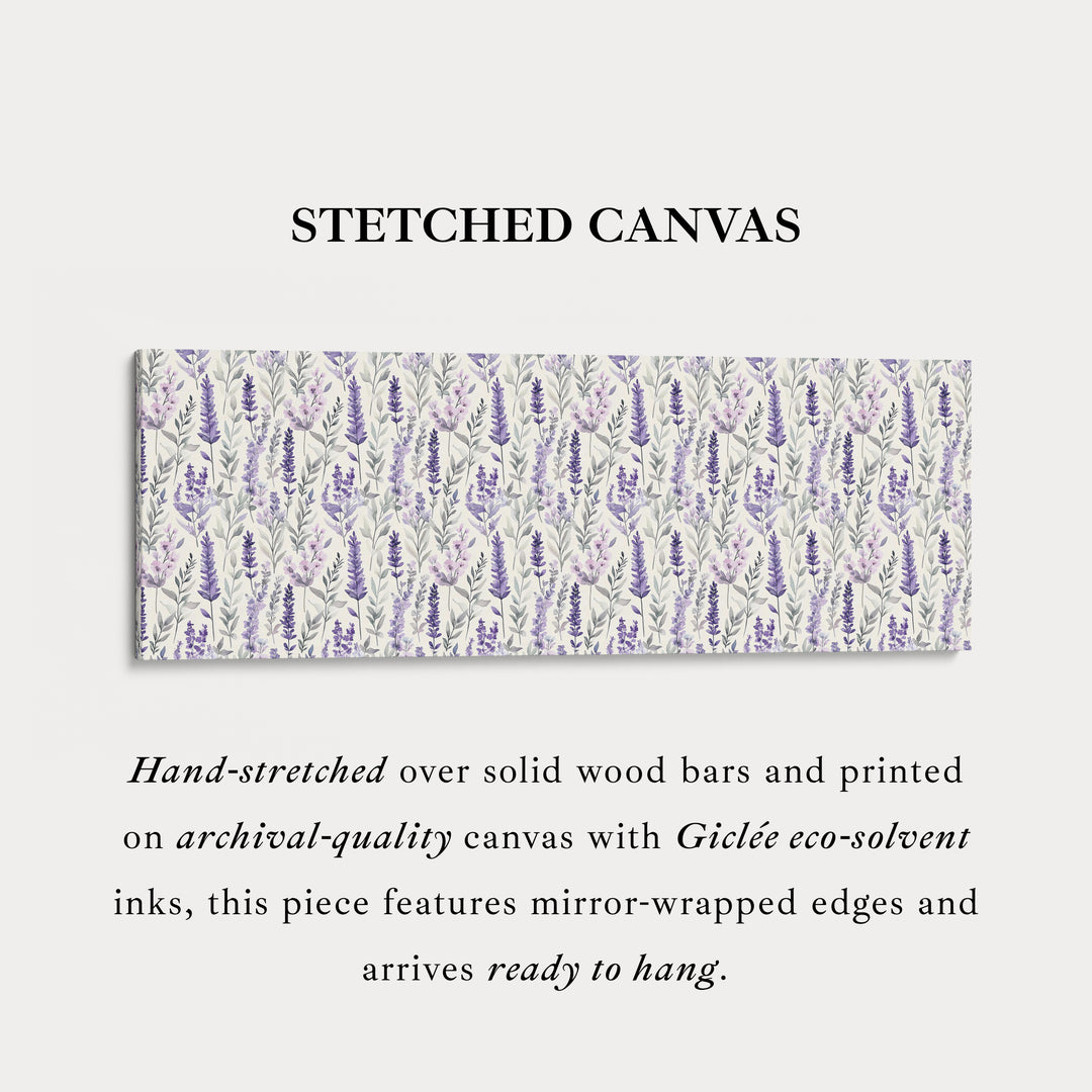 Panoramische Lange Smalle Muurdecoratie Lavendel
